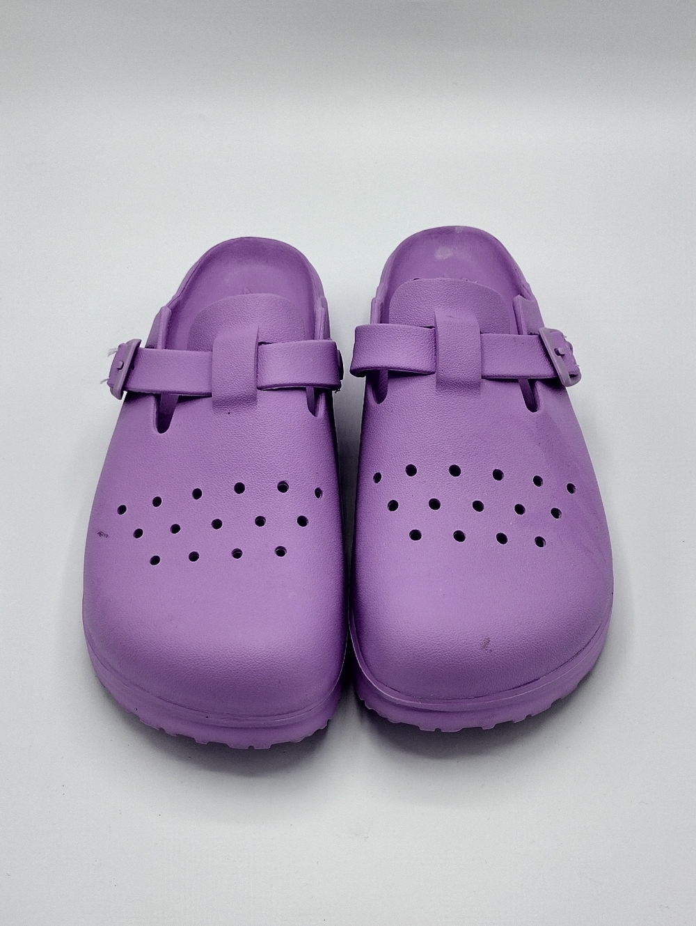 Skechers Women's Clogs Luxe Foam Slip On Purple Clogs Comfort Shoes Size 9 - Picture 2 of 7